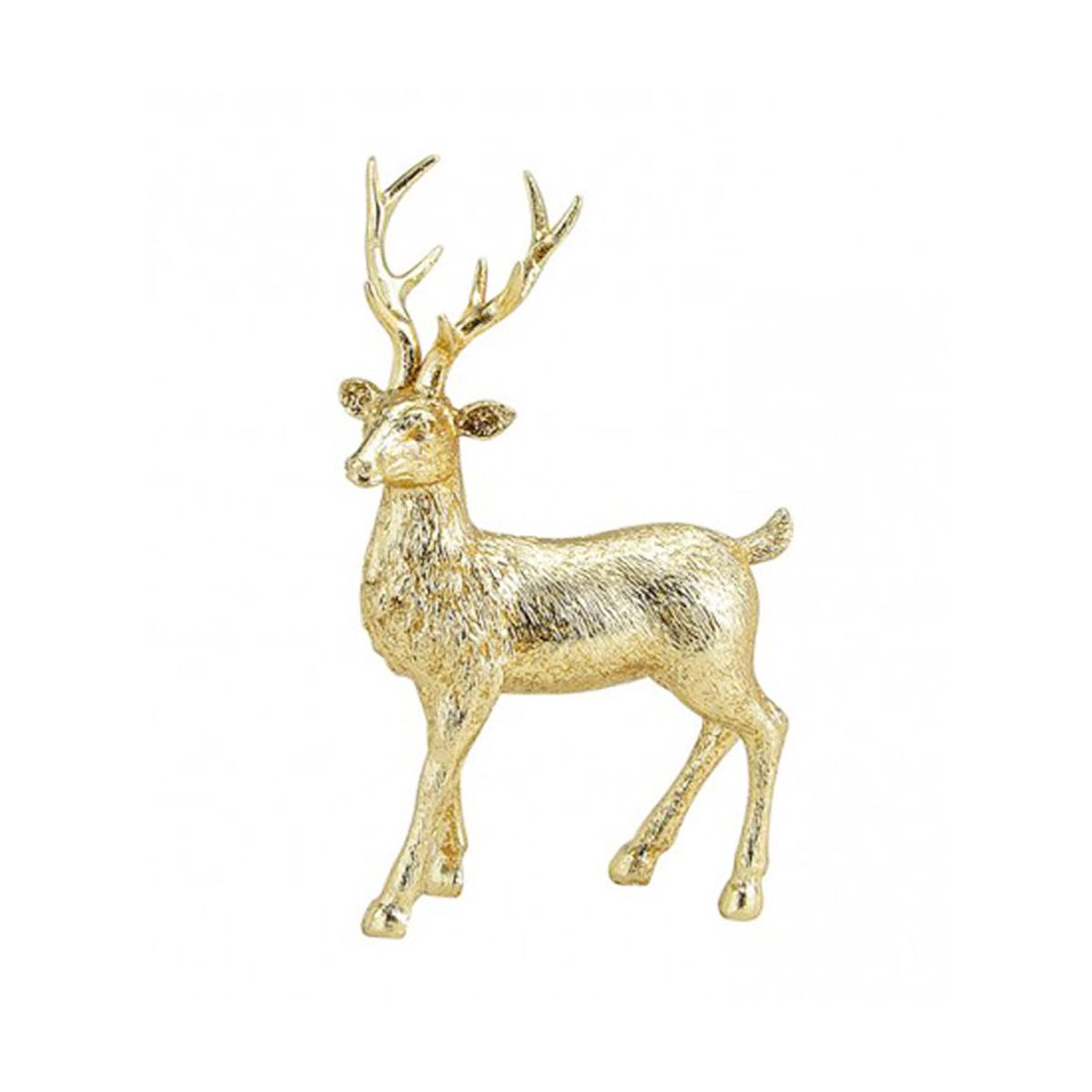 Hirsch gold 21x14 cm Figur, Deko festliche 12,95 De, Weihnachtsdekoration, - €