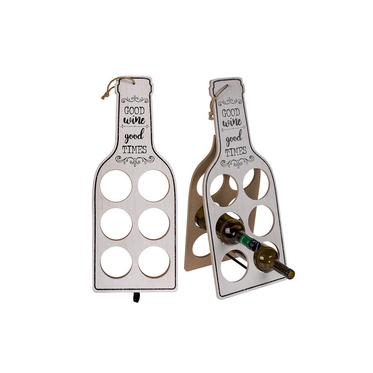 Flaschenhalter für Wein H:60 cm - Weinflaschenhalter, Weinregal, Gesc,  15,95 €