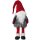 XL Wackelgnom, rot grau, Wichtel 80 cm - Weihnachts Deko, Weihnachtswichtel, Zwerg