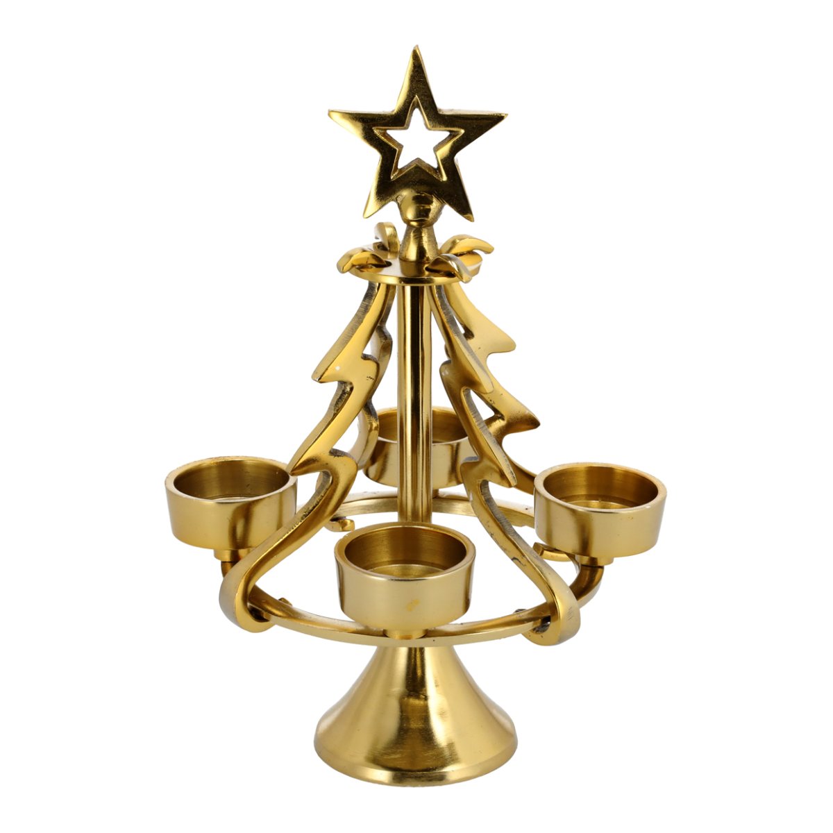 Adventskranz Tannenbaum aus H: Metall 28 - gold, cm 34,95 Weihnachten € Deko