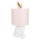 Tischleuchte Lampe Kaninchen Hase Weiß / Rosa 20x43 cm - Wohnzimmerlampe, Dekolampe Ostern, Leselampe, Tischlampe; Hasen Lampe, Landhausstil