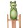 Zaunhocker Frosch H: 22 cm aus Terrakotta - Zaun Deko Garten Frösche, Tierfigur Pfostenhocker, Zaunfigur, Gartendeko, Metalldeko