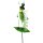 Regenmesser Gartenstecker Grashüpfer H:90 cm aus Metall - Deko Niederschlagsmesser Insekten Garten, Gartenteich, Gartendeko, Metalldeko