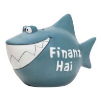 KCG Spardose Hai Finanzhai aus Keramik - Sparschwein Bank...