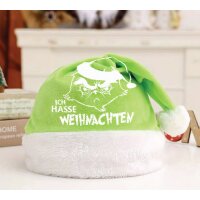 Weihnachtsmütze Nikolausmütze Muffel (2er Set) aus Plüsch  - Weihnachten Nikolaus Zipfelmütze, Weihnachtsfeier, Wichtelgeschenk