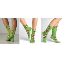 Socken Strümpfe Muffel mit Sprüchen (4er Set)  Gr. 36-41 - Weihnachtssocken, Weihnachten Nikolaus, Weihnachtsfeier, Wichtelgeschenk