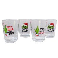 Schnapsglas Muffel Weihnachten (4er Set) - Schnaps Glas,...