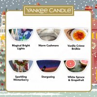 Yankee Candle Wax Melts Geschenk Set Weihnachten mit Duftlampe und 12 verschiedenen Düften - Duftwachs, Wachs Melts, Duft Lampe