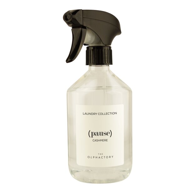 Textilspray CASHMERE (pause) Olphactory Textilspray in Sprühflasche, Home Spray Laundry Edition, Bügelduft