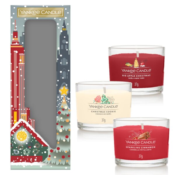 Yankee Candle Geschenkset Weihnachten 2024 - Inhalt: 3 Mini Kerzen