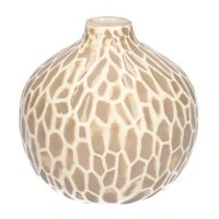 Deko Vase Safari taupe H:12 cm aus Keramik - Vasen,...