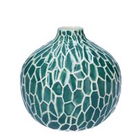 Kleine Deko Vase Safari forest green H:8 cm aus Keramik - Vasen, Dekoration, Keramikvase, moderner Deko Stil