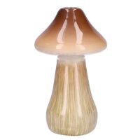 Deko Vase Pilz Amanita braun H:16 cm aus Keramik - Vasen,...