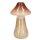 Deko Vase Pilz Amanita braun H:16 cm aus Keramik - Vasen, Dekoration, Keramikvase, moderner Deko Stil