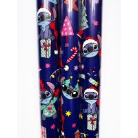 Geschenkpapier Weihnachten Stitch aus Disneys Lilo & Stitch (3 Rollen) - Weihnachtsgeschenkpapier Stitch für Disney Fans