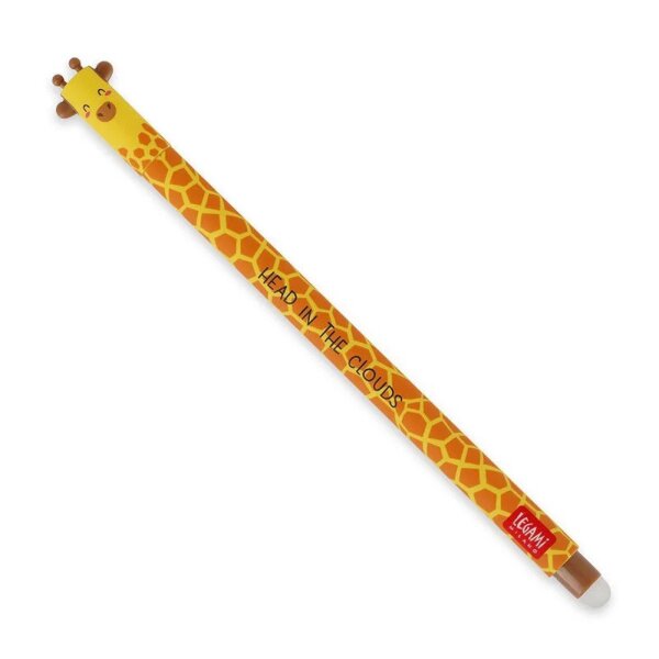 Legami Löschbarer Gelstift GIRAFFE - Erasable Gel Pen, Stift , Gelschreiber