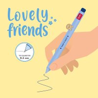 Legami Gelstift Lovely Friends FAULTIER - Gel Pen mit abnehmbarer Tier Deko, Stift , Schreibstift, Gelschreiber, Sloth