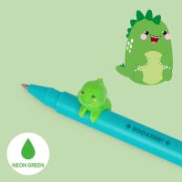 Legami Gelstift Lovely Friends DINO - Gel Pen mit abnehmbarer Tier Deko, Stift , Schreibstift, Gelschreiber Dinosaurier