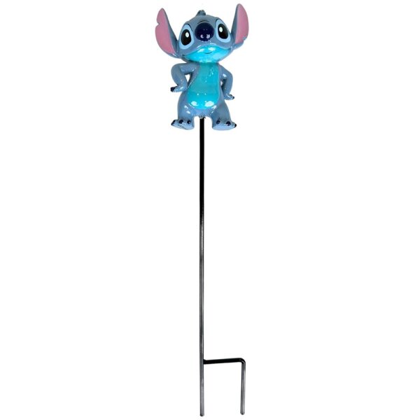 Gartenstecker 3D Stitch H:37 cm - Disney Blumenstecker aus Lilo & Stitch, moderner Deko Stil, Gartendeko, Dekofigur für den Garten