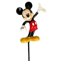 Gartenstecker 3D Mickey Mouse H:38 cm - Disney Blumenstecker Micky Maus, moderner Deko Stil, Gartendeko, Dekofigur für den Garten