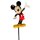 Gartenstecker 3D Mickey Mouse H:38 cm - Disney Blumenstecker Micky Maus, moderner Deko Stil, Gartendeko, Dekofigur für den Garten