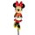 Gartenstecker 3D Minnie Mouse mit Blumen H:38 cm - Disney Blumenstecker Minnie Maus, moderner Deko Stil, Gartendeko, Dekofigur für den Garten